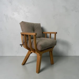 Кресло Fresco тик Cocoa STELVIO - фото кресла с подушкой