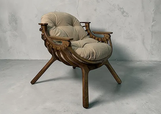 Кресла STELVIO для дома и террасы - дизайнерские кресла с подушками