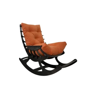 Кресло-качалка Fiamma черный Carrot STELVIO - фото кресла с подушкой