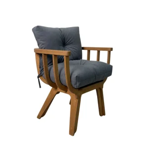 Кресло Fresco тик Stone STELVIO - фото кресла с подушкой