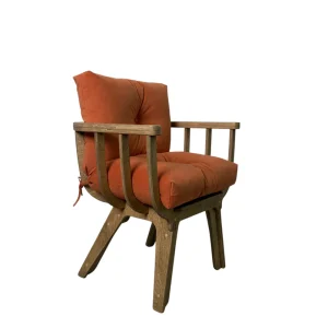 Кресло Fresco дуб Carrot STELVIO - фото кресла из дуба с подушкой