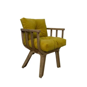 Кресло Fresco дуб Mimosa STELVIO - фото кресла из дуба с подушкой