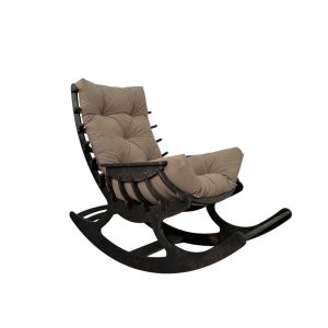 Кресло-качалка Fiamma черный Cocoa STELVIO - фото кресла с подушкой