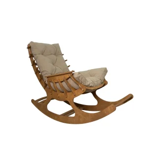 Кресло-качалка Fiamma тик Latte Stelvio