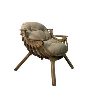 Кресло Bella дуб Latte с подушкой STELVIO