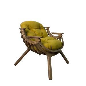 Кресло Bella дуб Mimosa с подушкой