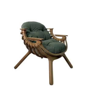 Кресло Bella дуб Moss с мягкой подушкой - общий вид